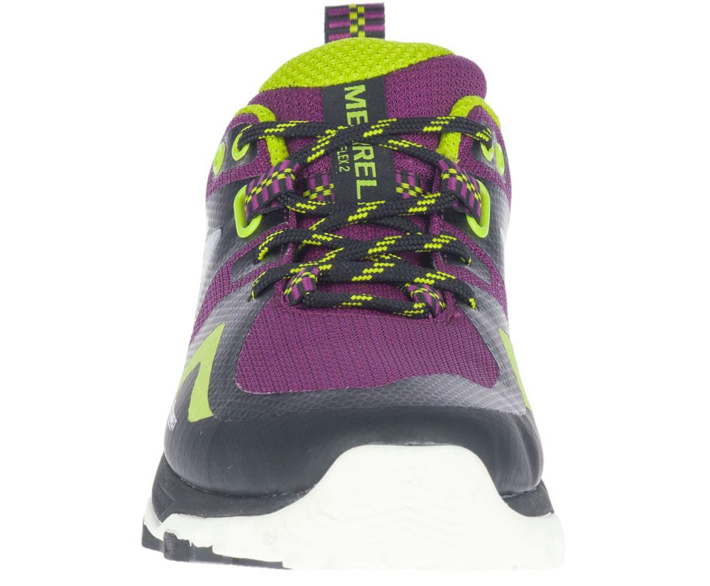 Merrell Hiking Shoes Black/Purple - MQM Flex 2 GORE-TEX® - Womens 40RDZAQPU